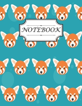 Paperback Notebook: With Pretty Red Panda Bear Portrait Seamless Pattern Background Suitable For Writing & Notes And Gift Idea For Women, Book