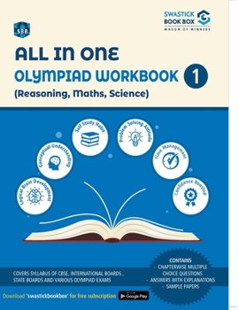 Paperback All in One Olympiad Workbook for Reasoning, Maths & Science - Class 1 Book