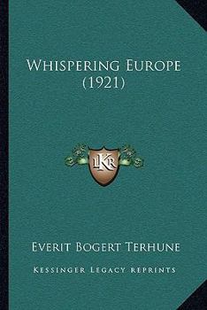 Paperback Whispering Europe (1921) Book