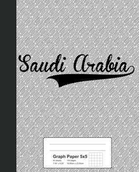 Paperback Graph Paper 5x5: SAUDI ARABIA Notebook Book
