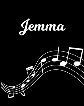 Paperback Jemma: Sheet Music Note Manuscript Notebook Paper - Personalized Custom First Name Initial J - Musician Composer Instrument C Book