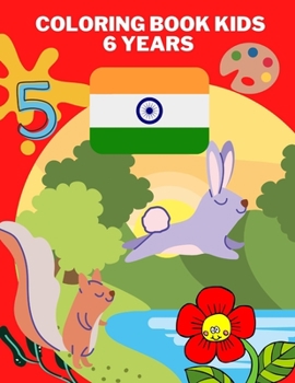 Paperback coloring book kids 6 years Book