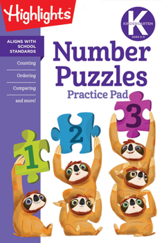 Paperback Kindergarten Number Puzzles Book