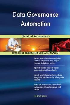 Paperback Data Governance Automation Standard Requirements Book