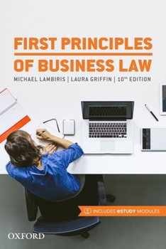 Paperback First Principles of Business Law Book