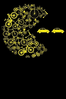 Umweltschutz Arcade Videospiel frisst Auto: Notizbuch DIN A5 Blanko 120 Seiten Fahrrad MTB Mountainbike Rennrad Downhill Radsport Bike Geschenkidee & ... Notizheft Notizblock (German Edition)