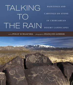 Paperback Talking to the Rain: Paintings and Carvings on Stone in Chihuahuan Desert Landscapes Book