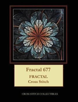 Paperback Fractal 677: Fractal Cross Stitch Pattern [Large Print] Book