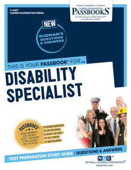 Paperback Disability Specialist (C-4407): Passbooks Study Guide Volume 4407 Book