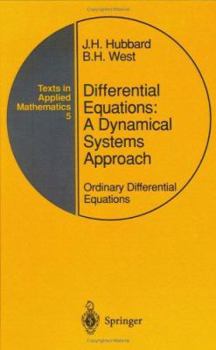 Hardcover Differential Equations: A Dynamical Systems Approach: Ordinary Differential Equations Book