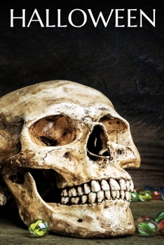 SKULL HALLOWEEN NOTEBOOK , MEMORY BOOK TO WRITE OR DRAW  , 6X9 , 100 BEAUTIFUL PAGES , NOTES , JOURNAL , MEMORY BOOK: school notes , notebook , journal , skull seies