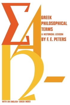 Paperback Greek Philosophical Terms: A Historical Lexicon Book