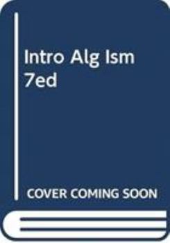 Paperback Intro Alg Ism 7ed Book