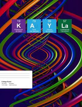 Paperback Kayla: Kayla Composition Notebook, Personalised Name Notebook, Periodic Table Style Science Fan Notebook, Future Chemist Note Book