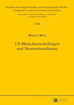 Hardcover Us-Menschenrechtsklagen Und Neoterritorialismus [German] Book