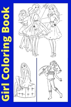 Paperback Girl Coloring Book: For Kids Ages 4-8 Book