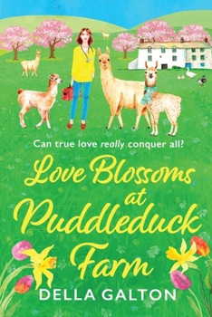Paperback Love Blossoms at Puddleduck Farm [Large Print] Book