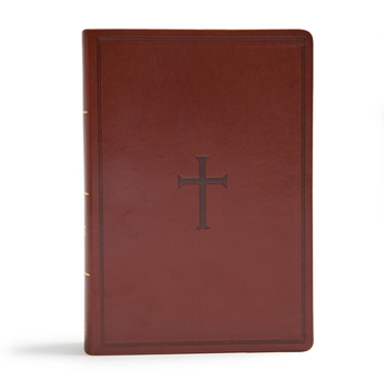 Imitation Leather CSB Super Giant Print Reference Bible, Brown Leathertouch, Indexed [Large Print] Book