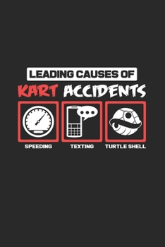 Kart accidents: 6x9 Kart Racing | lined | ruled paper | notebook | notes