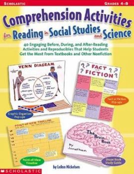 Paperback Comprehension Activities for Reading in Social Studies and Science Book