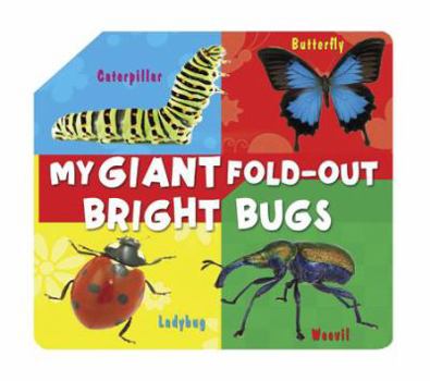 Hardcover My Giant Fold-Out Bright Bugs Book