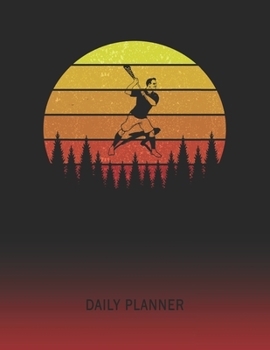 Daily Planner: Lacrosse Sport | 2020 - 2021 Daily Planner For 1 Year Of Planning | Retro Vintage Sunset Cover | January 20 - December 20 | Organizer ... | Plan Days, Set Goals & Get Stuff Done