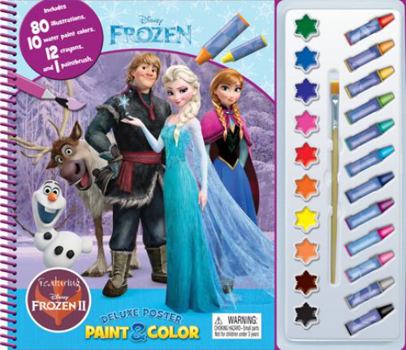 Paperback Disney Frozen Deluxe Poster Paint & Color. Book