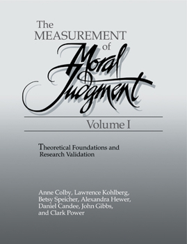 Paperback The Measurement of Moral Judgment Book