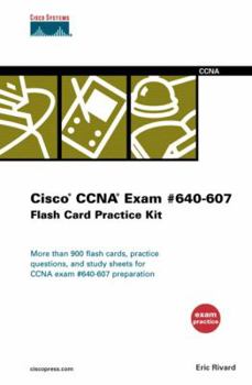 Spiral-bound Cisco CCNA Exam #640-607 Flash Card Practice Kit Book