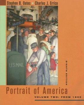 Paperback Portrait of America: Volume Two: From 1865 Book
