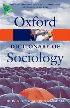 Paperback A Dictionary of Sociology Book