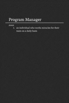 Paperback Program Manager: Funny Lined Notebook / Journal for Employees at the Office Book