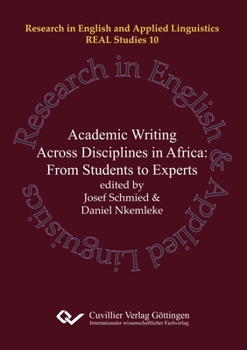 Paperback Academic Writing and Research across Disciplines in Africa. From Students to Experts Book