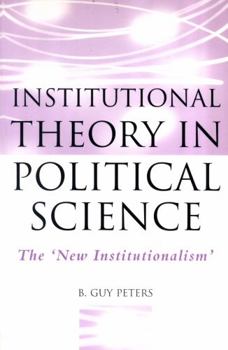 Paperback Institutional Theory in Political Science Book