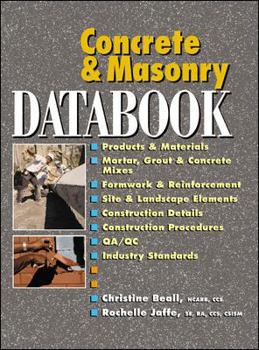 Hardcover Concrete and Masonry Databook Book