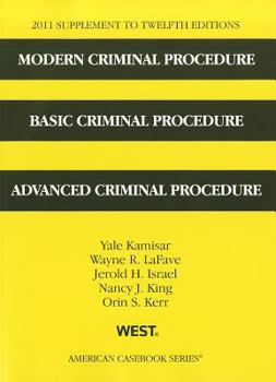 Paperback Modern Criminal Procedure, Basic Criminal Procedure, and Advanced Criminal Procedure, Supplement Book