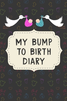 Paperback My Bump to Birth Diary: Pregnancy journal book gift for first time moms / The bump pregnancy planner and journal / The story behind the bump / Book