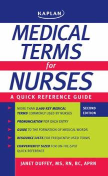 Mass Market Paperback Medical Terms for Nurses: A Quick Reference Guide Book