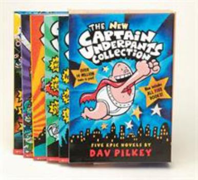 The New Captain Underpants Collection: Box Set (Books 1-5) - Book  of the Captain Underpants
