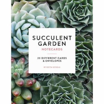 Gift Succulent Garden Notecards: 20 Different Cards & Envelopes Book