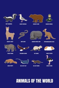 Animals Of The World: Rare Animals Memes Journal, Wildlife Notebook Note-taking Planner Book, Present, Gift For Zoo Keeping Lovers