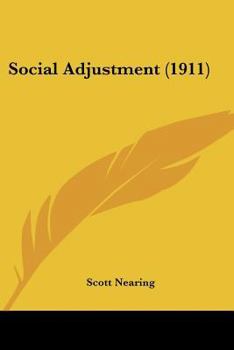 Paperback Social Adjustment (1911) Book