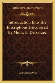 Paperback Introduction Into The Inscriptions Discovered By Mons. E. De Sarzec Book