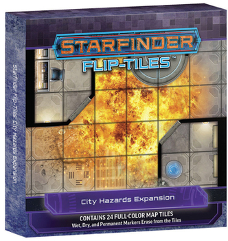 Game Starfinder Flip-Tiles: City Hazards Expansion Book
