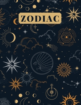 Paperback Zodiac: An Adult Coloring Book of Zodiac Designs and Astrology for Stress Relief and Relaxation Book