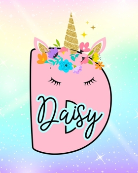 Paperback Daisy: Girls Unicorn Journal to Write In - Personalized Journal Book