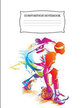 Paperback Composition Notebook: Boys Basketball College Ruled Composition Book