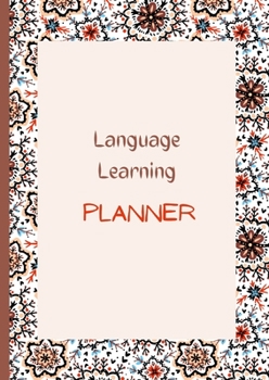 Paperback Language learning Goal Planner Book