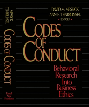 Hardcover Codes of Conduct: Behavioral Research Into Business Ethics Book