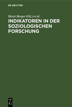 Hardcover Indikatoren in Der Soziologischen Forschung [German] Book